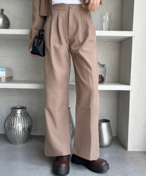 Miniministore（ミニミニストア）の「テーラードジャケット パンツスーツセット（セットアップ・レディース・ブラック/アイボリー/ピンク/ブラウン/ダークベージュ・XL/M/L/S）」の7枚目の写真