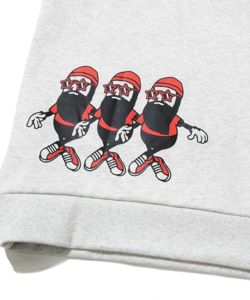 modem design（モデムデザイン）の「MODEM DESIGN/モデムデザイン　スウェットクルー -総柄おじさん-（スウェット・メンズ・アイボリー/グレー・MEDIUM/X-LARGE/LARGE）」の12枚目の写真