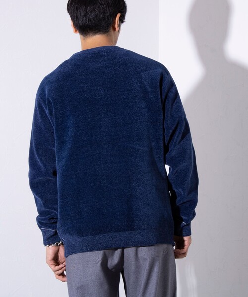 GLOSTER（グロスター）の「【GLOSTER/グロスター】Wフェイス プルオーバー モールニット（ニット/セーター・メンズ・ブラック/ネイビー/ブラウン/グレイッシュベージュ・M/L/S）」の8枚目の写真