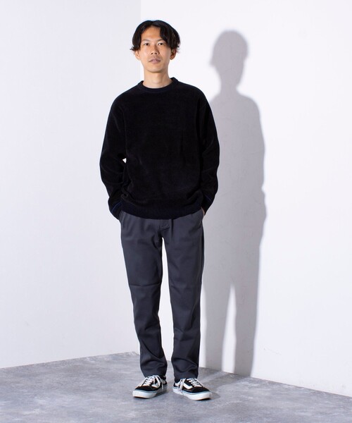 GLOSTER（グロスター）の「【GLOSTER/グロスター】Wフェイス プルオーバー モールニット（ニット/セーター・メンズ・ブラック/ネイビー/ブラウン/グレイッシュベージュ・M/L/S）」の14枚目の写真