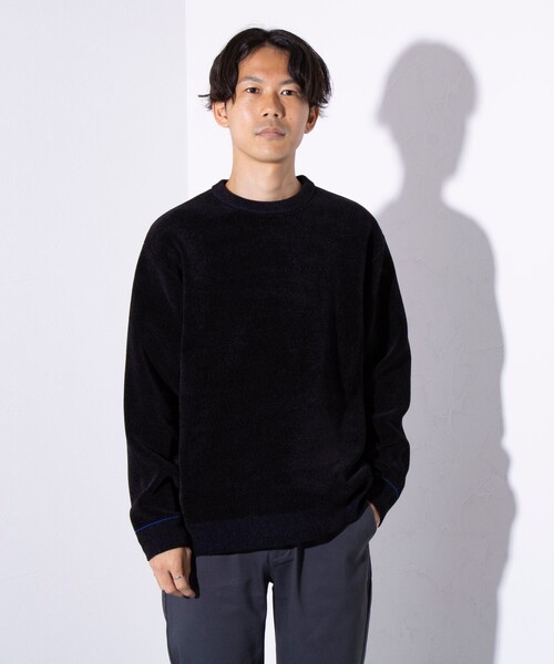 GLOSTER（グロスター）の「【GLOSTER/グロスター】Wフェイス プルオーバー モールニット（ニット/セーター・メンズ・ブラック/ネイビー/ブラウン/グレイッシュベージュ・M/L/S）」の15枚目の写真