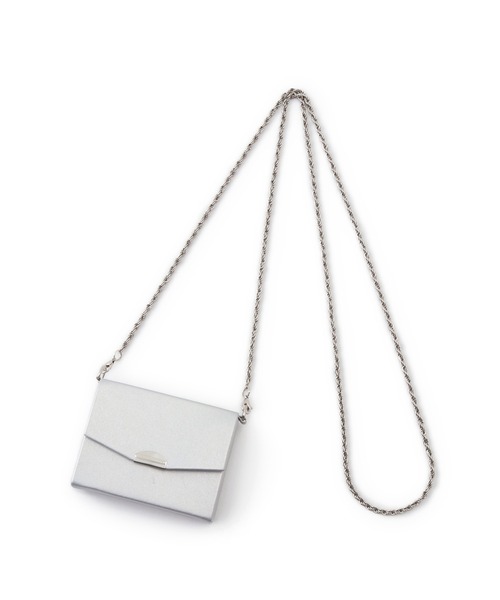 ROPE' PICNIC（ロペピクニック）の「マイクロミニチェーンバッグ（ショルダーバッグ・レディース・ブラック/キナリ/シルバー・FREE）」の5枚目の写真