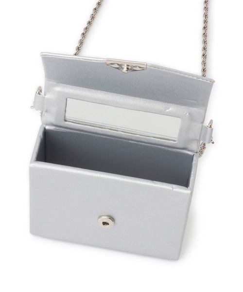 ROPE' PICNIC（ロペピクニック）の「マイクロミニチェーンバッグ（ショルダーバッグ・レディース・ブラック/キナリ/シルバー・FREE）」の6枚目の写真