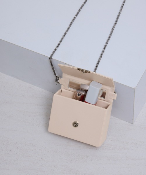 ROPE' PICNIC（ロペピクニック）の「マイクロミニチェーンバッグ（ショルダーバッグ・レディース・ブラック/キナリ/シルバー・FREE）」の16枚目の写真