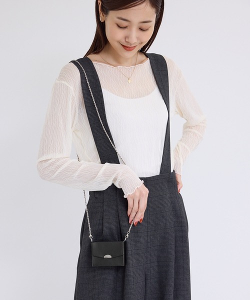 ROPE' PICNIC（ロペピクニック）の「マイクロミニチェーンバッグ（ショルダーバッグ・レディース・ブラック/キナリ/シルバー・FREE）」の20枚目の写真