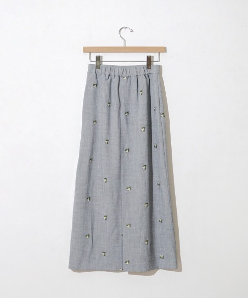 flower（フラワー）の「カームエンブロイダリースカート（スカート・レディース・ブラウン/グレー・FREE）」の6枚目の写真