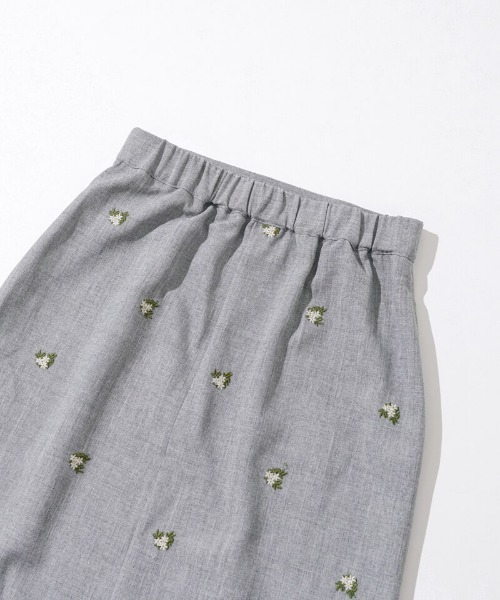 flower（フラワー）の「カームエンブロイダリースカート（スカート・レディース・ブラウン/グレー・FREE）」の7枚目の写真