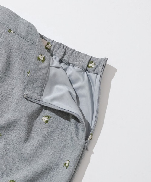 flower（フラワー）の「カームエンブロイダリースカート（スカート・レディース・ブラウン/グレー・FREE）」の10枚目の写真