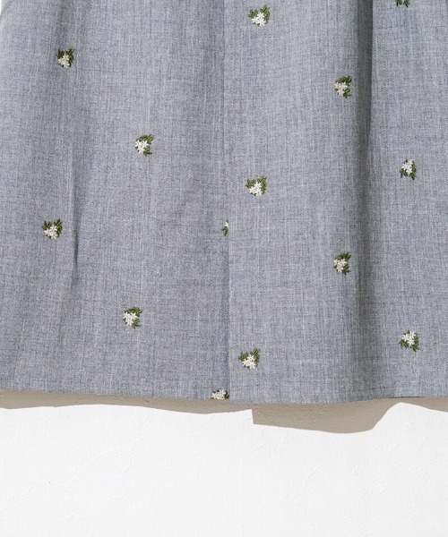 flower（フラワー）の「カームエンブロイダリースカート（スカート・レディース・ブラウン/グレー・FREE）」の11枚目の写真