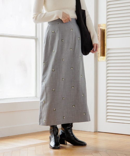 flower（フラワー）の「カームエンブロイダリースカート（スカート・レディース・ブラウン/グレー・FREE）」の21枚目の写真