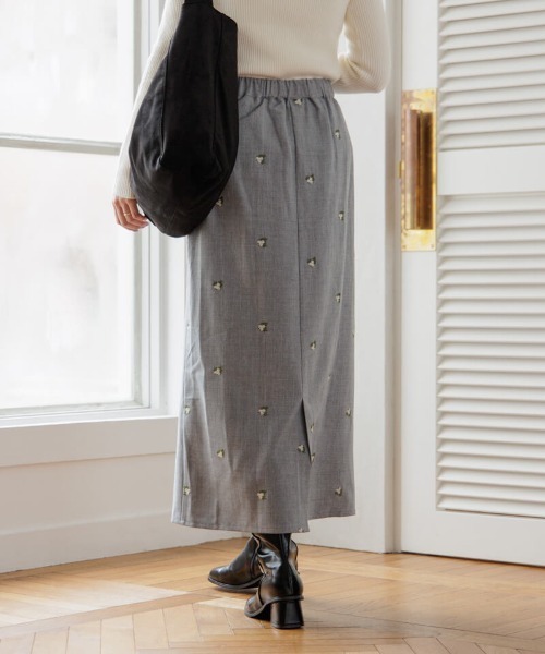 flower（フラワー）の「カームエンブロイダリースカート（スカート・レディース・ブラウン/グレー・FREE）」の22枚目の写真