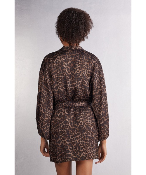 Intimissimi（インティミッシミ）の「Luxurious Leopard ビスコースサテン キモノガウン（ガウン/バスローブ・レディース・レオパード・M/L/S/M）」の4枚目の写真