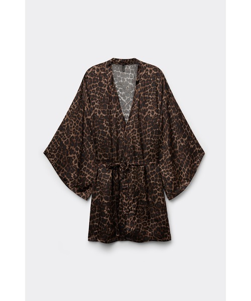 Intimissimi（インティミッシミ）の「Luxurious Leopard ビスコースサテン キモノガウン（ガウン/バスローブ・レディース・レオパード・M/L/S/M）」の5枚目の写真
