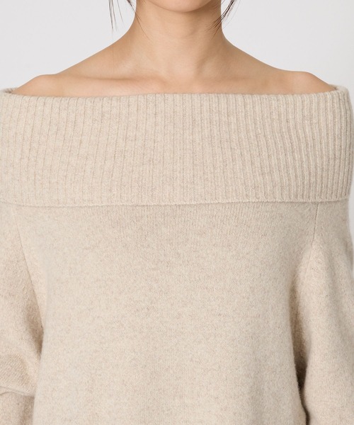 BABYLONE バビロン オフショルロングニットワンピース ベージュ 楽天市場】【SALE／30%OFF】オフショルロングニットワンピース