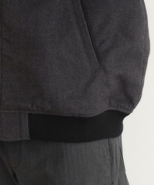 【セール】シャークスキン薄中綿リブブルゾン（ブルゾン）｜THE SHOP TK （ザ ショップ ティーケー ）