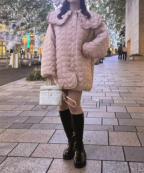 即日発送　ミストレアス　MISTREASS ハートキルティング　ダウン　コート 即日発送 ミストレアス MISTREASS ハートキルティング ダウン コート