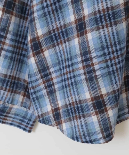 a.v.v（アーヴェヴェ）の「[160]フーディーパーカーシャツレイヤードトップス（シャツ/ブラウス・キッズ・ブラック/ブルー・160）」の8枚目の写真