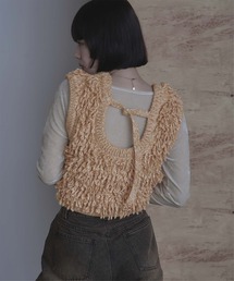 miette | バックベルトループニットベスト(ベスト)