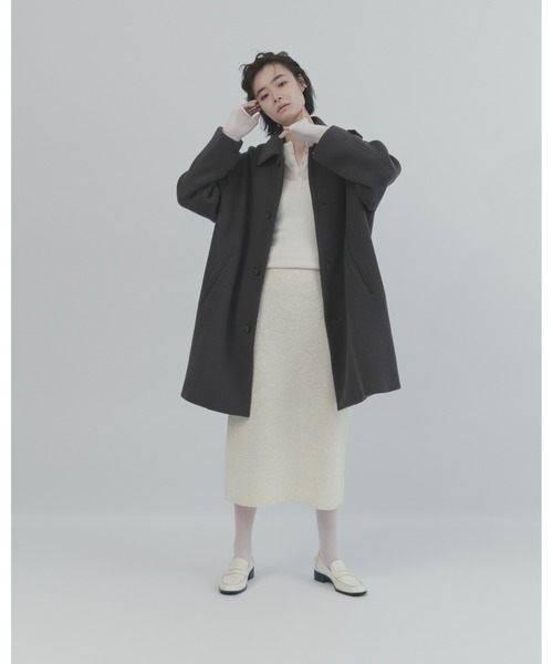 MIESROHE(ミースロエ)の「レイヤードモヘアニットTOPS(ニット/セーター・レディース・ホワイト/ベージュ/ブラック/ライトブルー・FREE)」の12枚目の写真