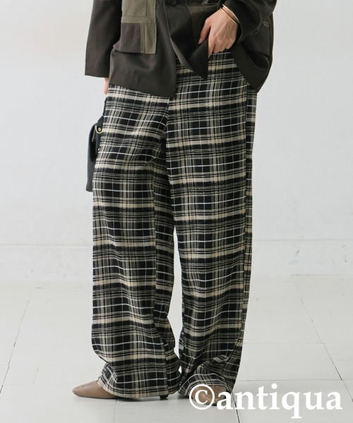 antiqua(アンティカ)の「チェック柄パンツ(その他パンツ・レディース・ブラック・MEDIUM/LARGE)」の21枚目の写真