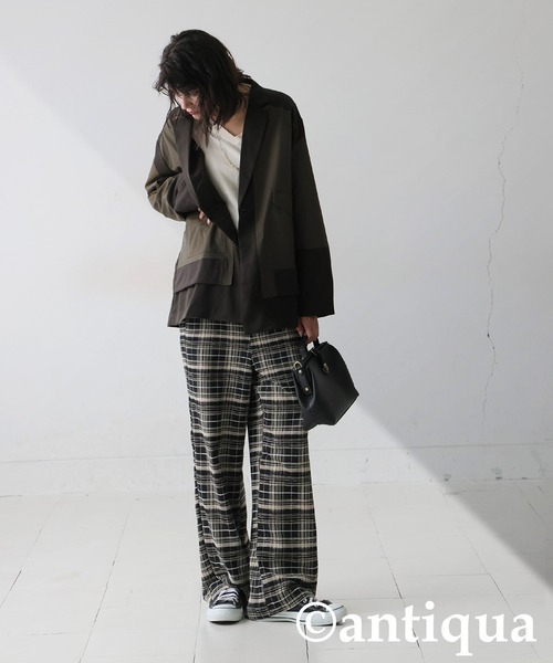 antiqua(アンティカ)の「チェック柄パンツ(その他パンツ・レディース・ブラック・MEDIUM/LARGE)」の22枚目の写真
