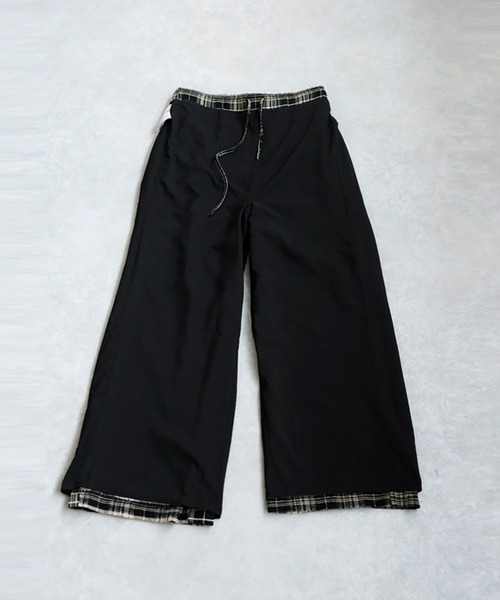 antiqua(アンティカ)の「チェック柄パンツ(その他パンツ・レディース・ブラック・MEDIUM/LARGE)」の3枚目の写真