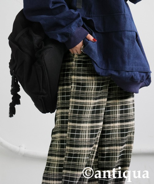 antiqua(アンティカ)の「チェック柄パンツ(その他パンツ・レディース・ブラック・MEDIUM/LARGE)」の16枚目の写真