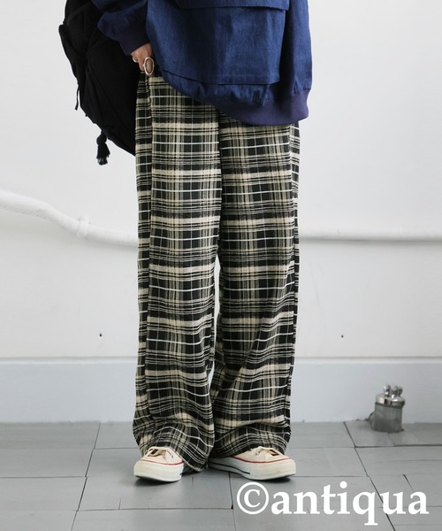 antiqua(アンティカ)の「チェック柄パンツ(その他パンツ・レディース・ブラック・MEDIUM/LARGE)」の17枚目の写真