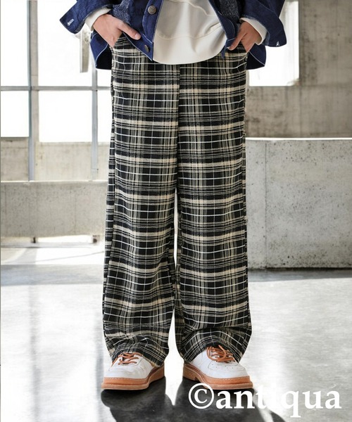 antiqua(アンティカ)の「チェック柄パンツ(その他パンツ・レディース・ブラック・MEDIUM/LARGE)」の7枚目の写真