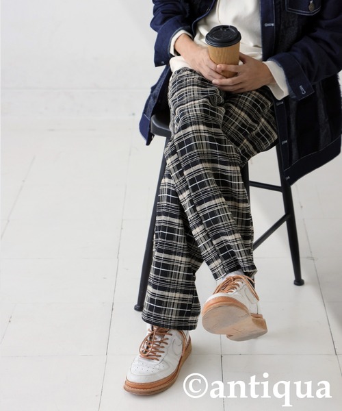 antiqua(アンティカ)の「チェック柄パンツ(その他パンツ・レディース・ブラック・MEDIUM/LARGE)」の10枚目の写真