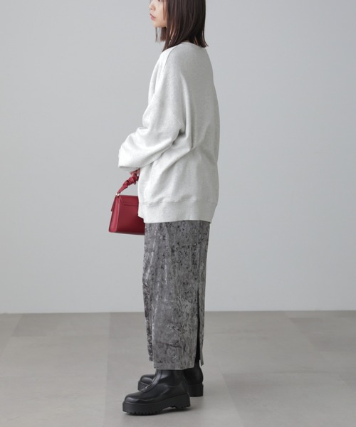 FREE'S MART(フリーズマート)の「◆クラッシュベロアナロースカート(スカート・レディース・ホワイト/ブラック/グレー・SMALL/MEDIUM)」の8枚目の写真