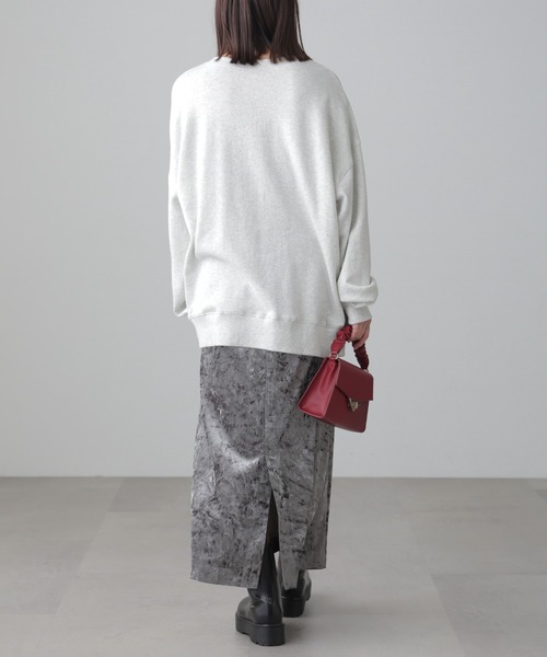 FREE'S MART(フリーズマート)の「◆クラッシュベロアナロースカート(スカート・レディース・ホワイト/ブラック/グレー・SMALL/MEDIUM)」の9枚目の写真