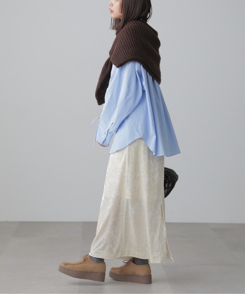 FREE'S MART(フリーズマート)の「◆クラッシュベロアナロースカート(スカート・レディース・ホワイト/ブラック/グレー・SMALL/MEDIUM)」の17枚目の写真