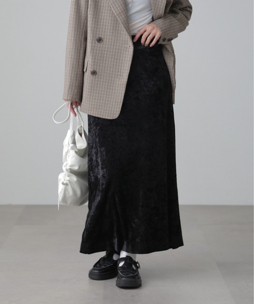 FREE'S MART(フリーズマート)の「◆クラッシュベロアナロースカート(スカート・レディース・ホワイト/ブラック/グレー・SMALL/MEDIUM)」の20枚目の写真