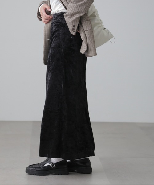 FREE'S MART(フリーズマート)の「◆クラッシュベロアナロースカート(スカート・レディース・ホワイト/ブラック/グレー・SMALL/MEDIUM)」の21枚目の写真