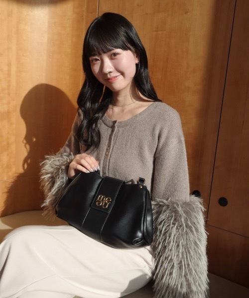 mellowneon（メロウネオン）の「ファースリーブニットカーディガン/ニット/カーディガン/ファー（ニット/セーター・レディース・グレー/ブラウン/ベージュ・FREE）」の21枚目の写真