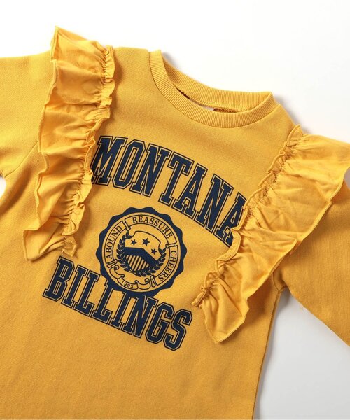 BREEZE(ブリーズ)の「カレッジフリルワンピース(ワンピース・キッズ・パープル/マスタード/グレー・100/80/90/110/120/130/140)」の9枚目の写真