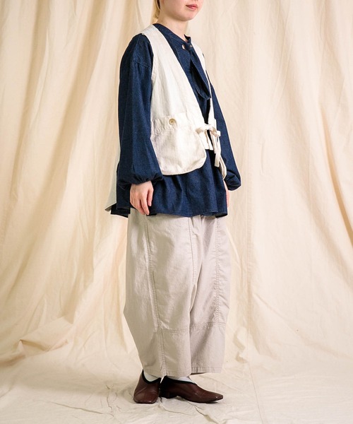 Brocante（ブロカント）の「[Brocante / ブロカント] 5ozデニム フラールシャツ（シャツ/ブラウス・レディース・ワンウォッシュ・2）」の6枚目の写真