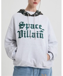 HOODHOOD | 【UNISEX】HOODHOOD／Space チェックフード（ウラケ）(パーカー)