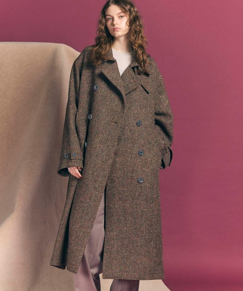 MAISON SPECIAL(メゾンスペシャル)の「《UNISEX》【Italian Dead Stock Fabric】Prime-Over Trench Coat/プライムオーバートレンチコート【MAISON SPECIAL/メゾンスペシャル】(トレンチコート・メンズ・グリーン/チャコールグレー/ブラウン/ベージュ/グレー/ダークブラック/カーキ/ブラック・1/2)」の7枚目の写真