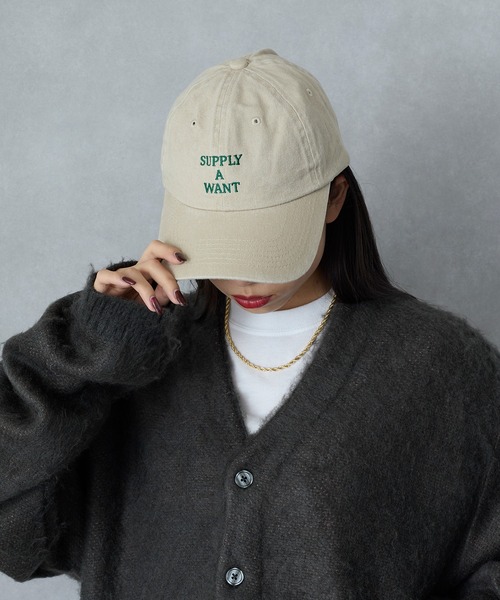 SETUP7（セットアップセブン）の「【SETUP7】ヴィンテージロゴキャップ GLR※（キャップ・レディース・ベージュ/ネイビー/レッド/グリーン系その他2・FREE）」の6枚目の写真