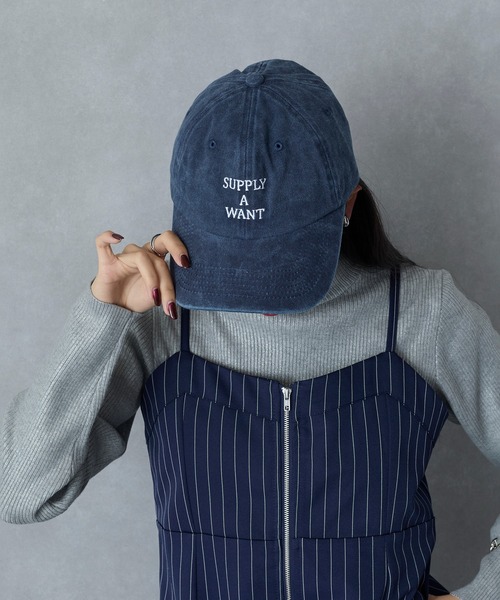 SETUP7（セットアップセブン）の「【SETUP7】ヴィンテージロゴキャップ GLR※（キャップ・レディース・ベージュ/ネイビー/レッド/グリーン系その他2・FREE）」の12枚目の写真