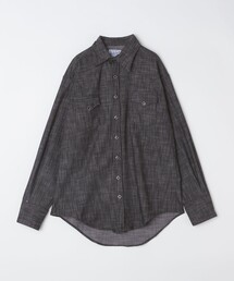 セール】SHIPS×CORNERWEAR: アメリカ製 シャンブレー オープンカラー