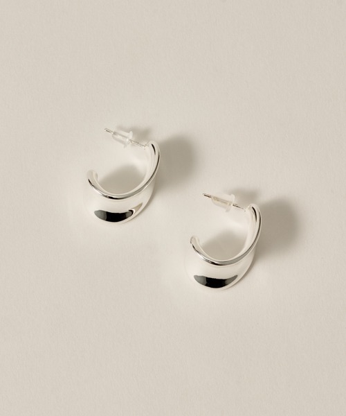 novice（ノーヴィス）の「【novice】Reverse Round Pierce［Stainless］（ピアス（両耳用）・レディース・シルバー/ゴールド・FREE）」の11枚目の写真