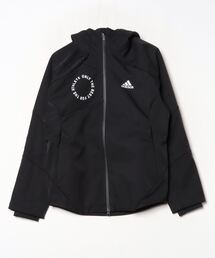 アディダス adidas スタンダード.1 レギュラーフィット ボンデッド3層フリース フルジップフード付きトラックトップ