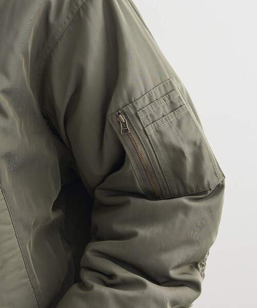 Green　Parks（グリーンパークス）の「・swing by 中綿ボリュームスリーブMA-1（MA-1・レディース・ブラック/グレイッシュベージュ/カーキ・FREE）」の13枚目の写真