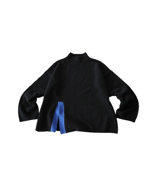 antiqua(アンティカ)の「ハイネックスリットニット(ニット/セーター・レディース・ブラック/オレンジ/ベージュ/ダークグレー・ONESIZE)」の17枚目の写真