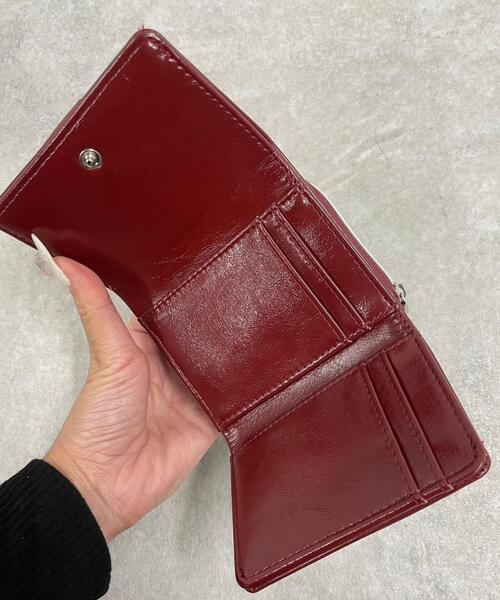 WEGO（ウィゴー）の「WEGO/ハトメベルトフラップウォレット（財布・レディース・ワイン/ブラック/ブラウン/シルバー・FREE）」の17枚目の写真