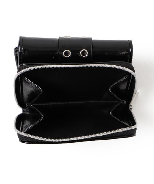 WEGO（ウィゴー）の「WEGO/ハトメベルトフラップウォレット（財布・レディース・ワイン/ブラック/ブラウン/シルバー・FREE）」の7枚目の写真