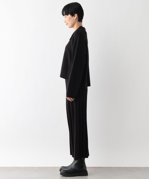 LEPSIM（レプシィム）の「襟カーディガンプリーツスカート《2点セット